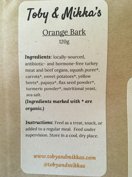 Orange Bark with Turkey